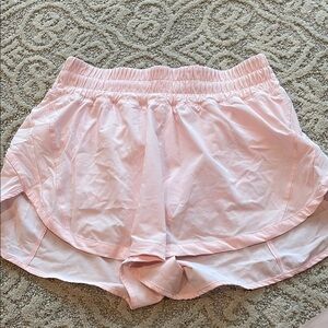 Lululemon track that high-rise lined shorts 3”- light pink